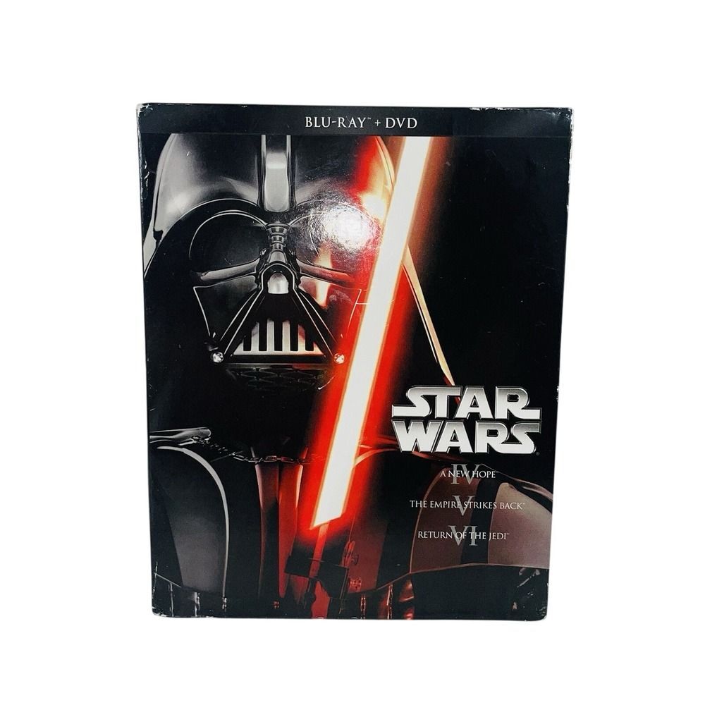 Star Wars Blu-Ray + DVD 6-Disc Set of Original Trilogy (IV, V, and VI)